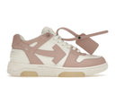 OFF-WHITE Out Of Office "OOO" Low Tops White Pink Women's one-kickz
