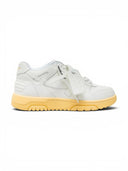 OFF-WHITE Out Of Office OOO Low Tops White Yellow one-kickz
