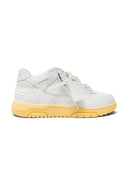 OFF-WHITE Out Of Office OOO Low Tops White Yellow one-kickz