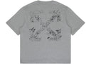 OFF-WHITE Paint Splatter Arrow Diag Skate Fit Tee Heather Grey