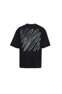 OFF-WHITE Scribble Diagonal Skate Short Sleeve T-shirt Black one-kickz