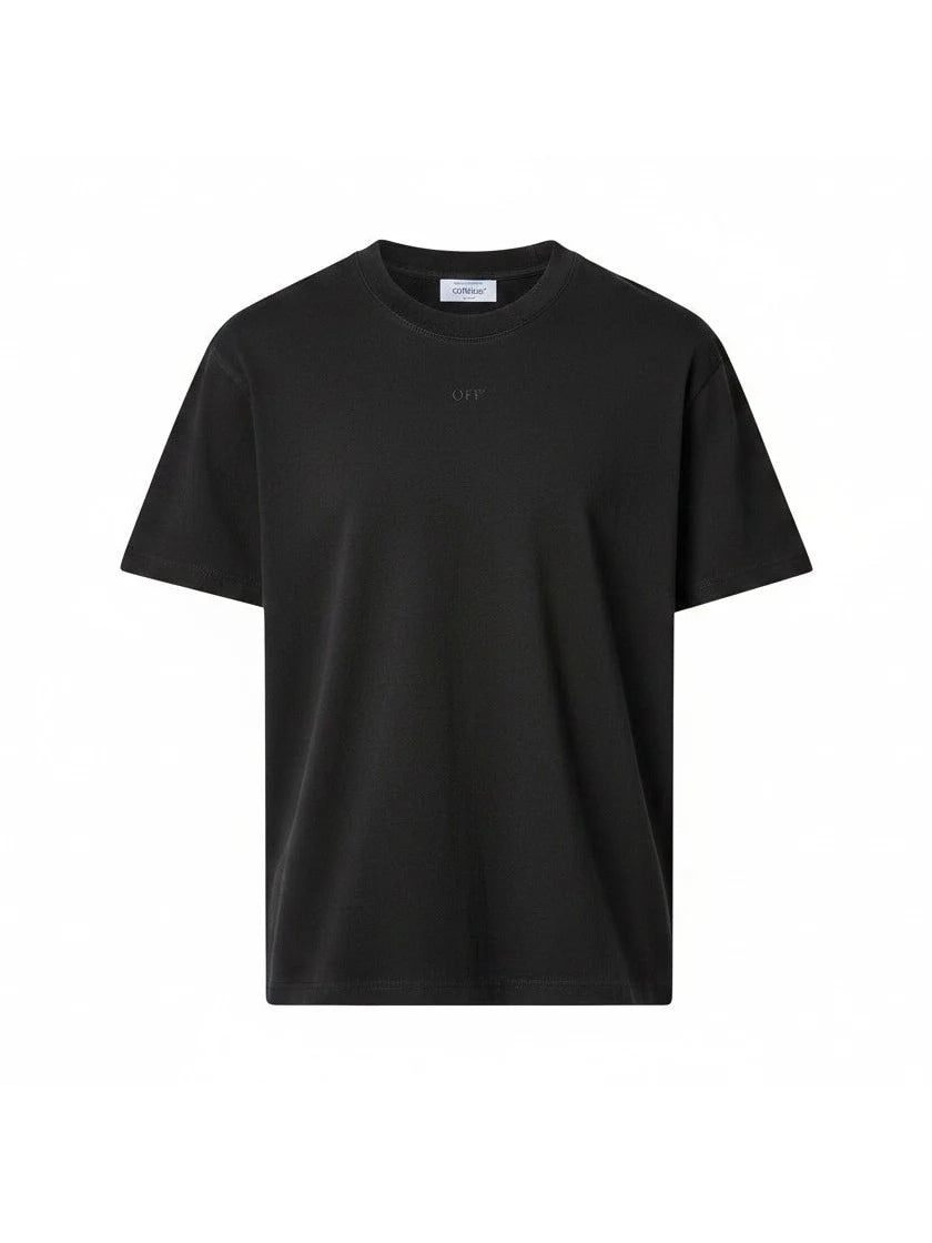 OFF-WHITE Super Moon Arrow Logo On Back Slim Fit T-Shirt Black