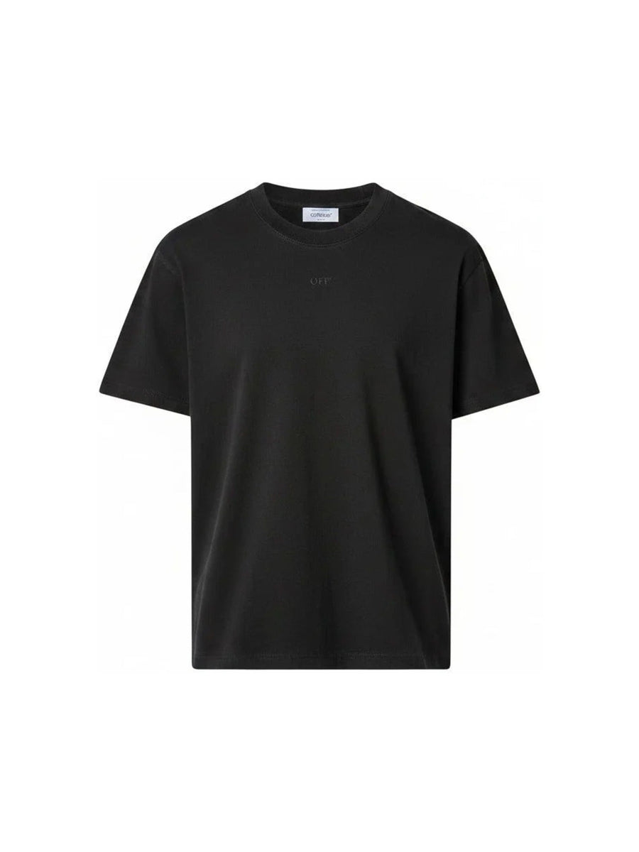 OFF-WHITE Super Moon Arrow Logo On Back Slim Fit T-Shirt Black