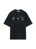 Off-White Bacco Arrow Skate Short Sleeve T-Shirt Vintage Black one-kickz