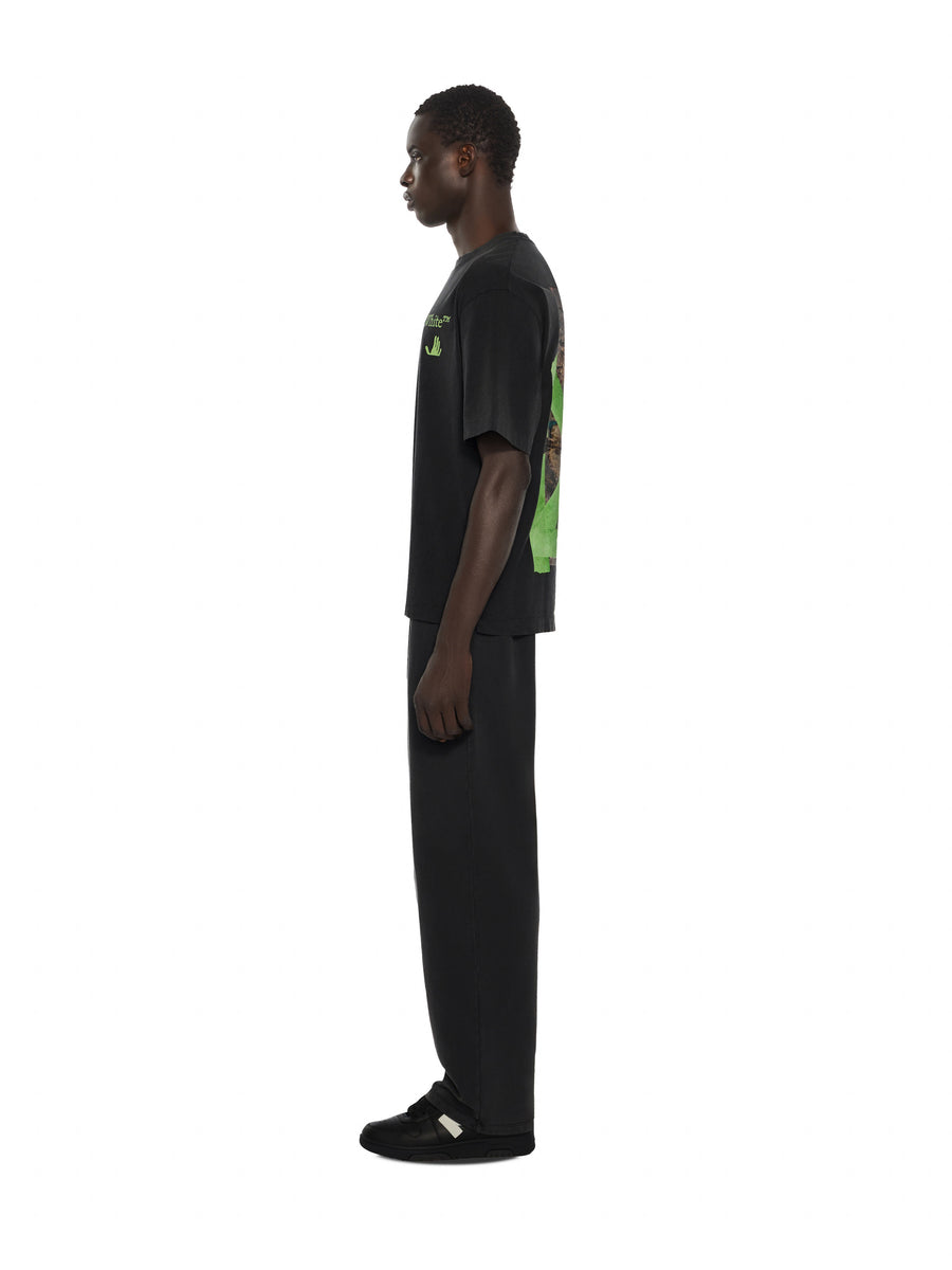 Off-White Bacco Arrow Skate Short Sleeve T-Shirt Vintage Black