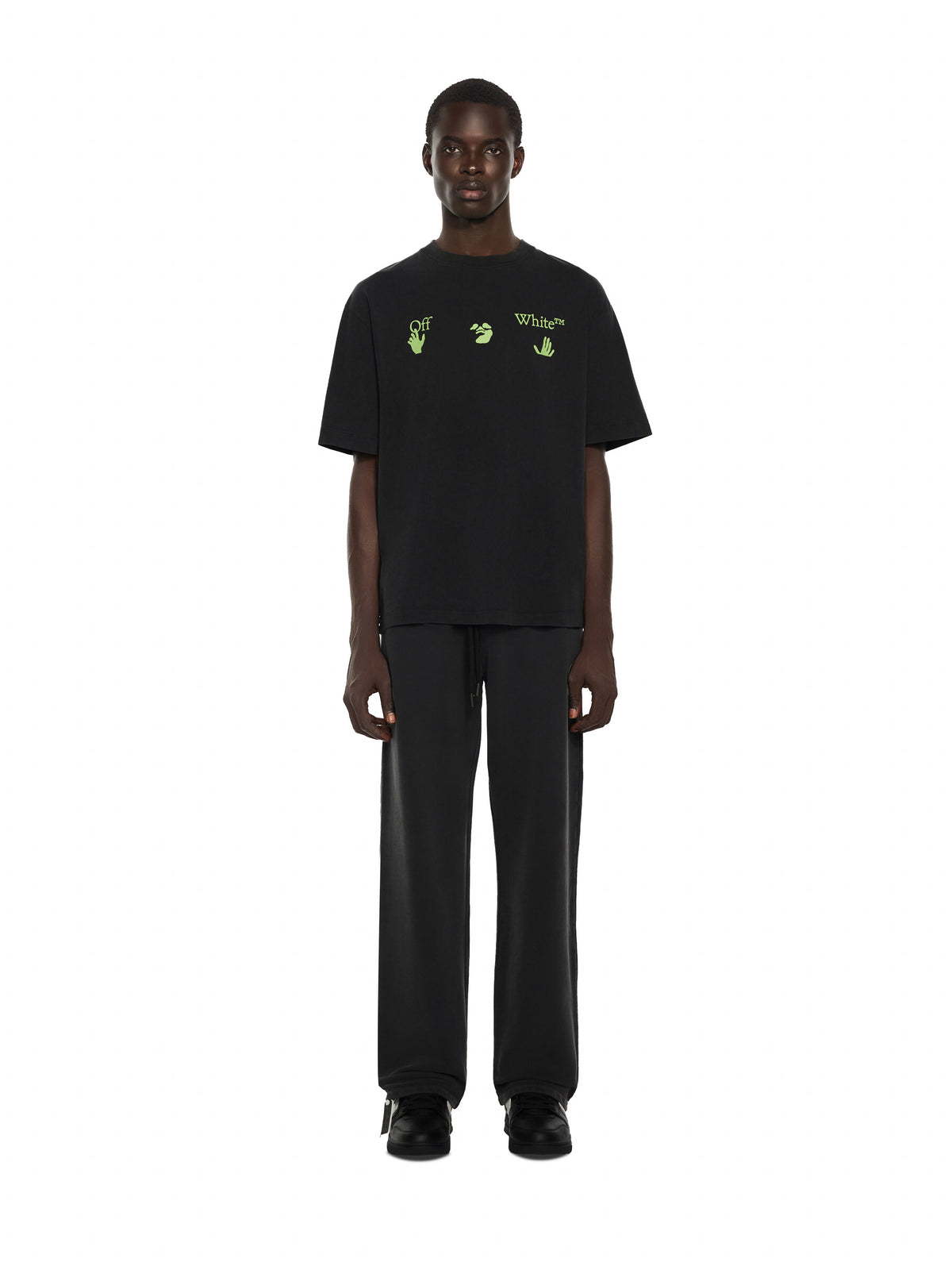 Off-White Bacco Arrow Skate Short Sleeve T-Shirt Vintage Black