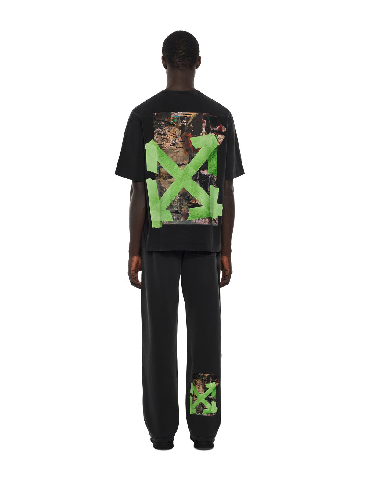 Off-White Bacco Arrow Skate Short Sleeve T-Shirt Vintage Black