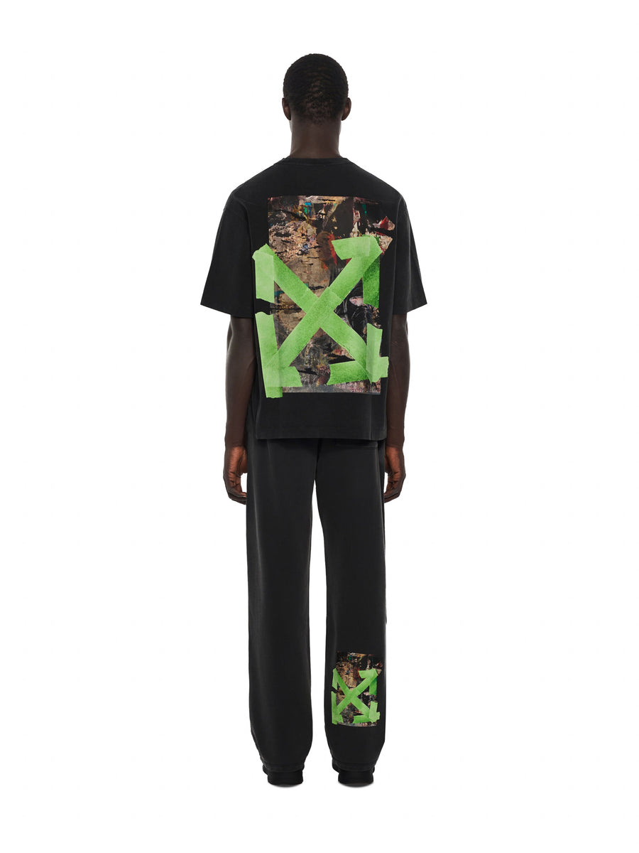 Off-White Bacco Arrow Skate Short Sleeve T-Shirt Vintage Black