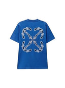Off White Bandana Arr Slim S/S T-Shirt Nautical Blue one-kickz