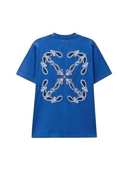 Off White Bandana Arr Slim S/S T-Shirt Nautical Blue