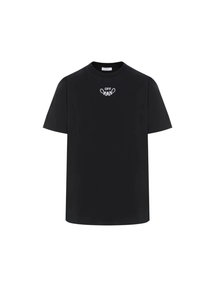 Off-White Bandana Skate Arrow Embroidered Black T-Shirt
