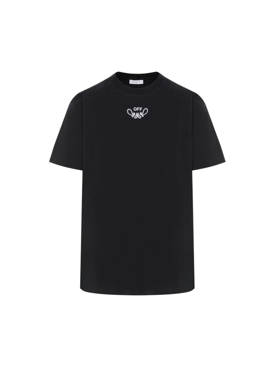 Off-White Bandana Skate Arrow Embroidered Black T-Shirt