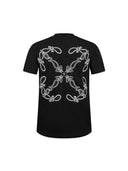 Off-White Bandana Skate Arrow Embroidered Black T-Shirt one-kickz