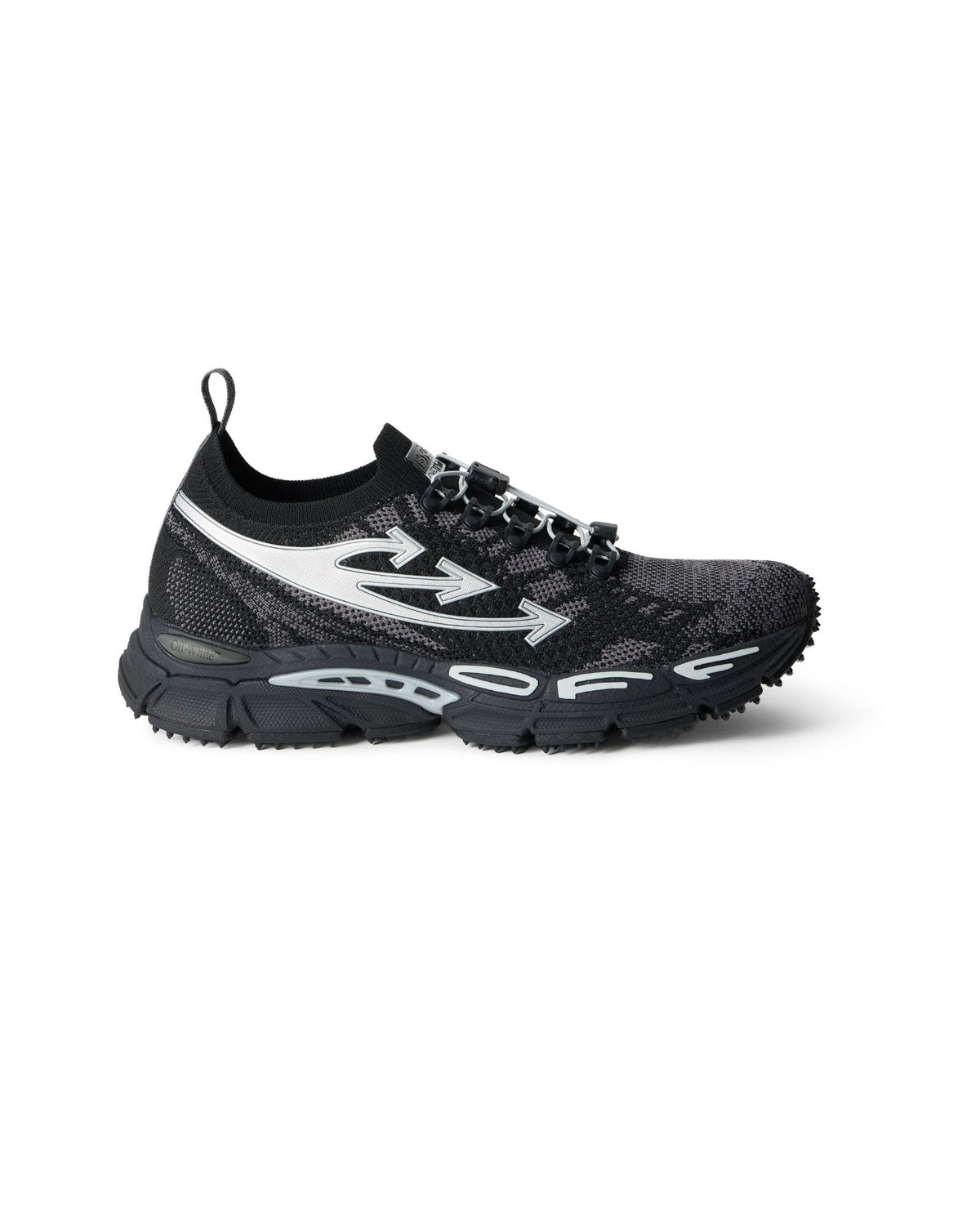 Off-White Be Right Back Knit Sneakers Black/Silver