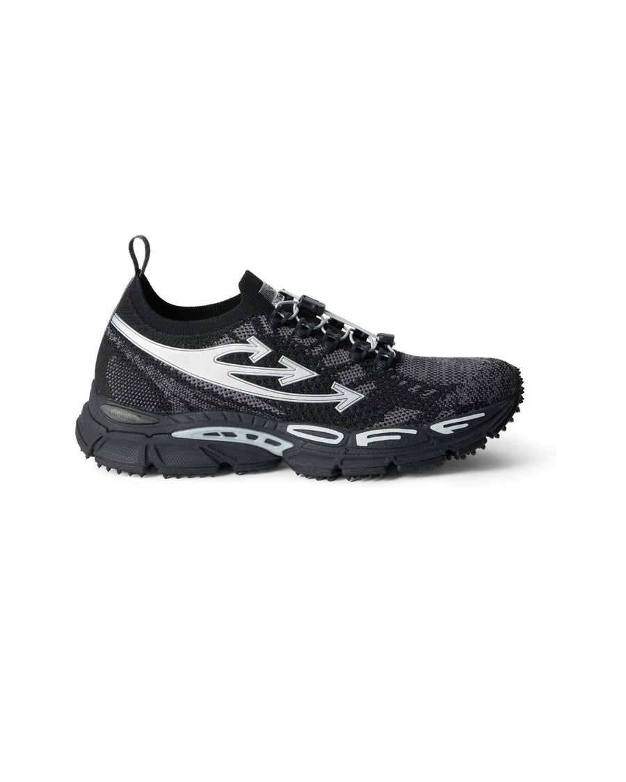 Off-White Be Right Back Knit Sneakers Black/Silver