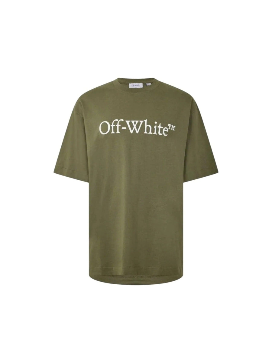 Off-White Big Bookish Logo Print green