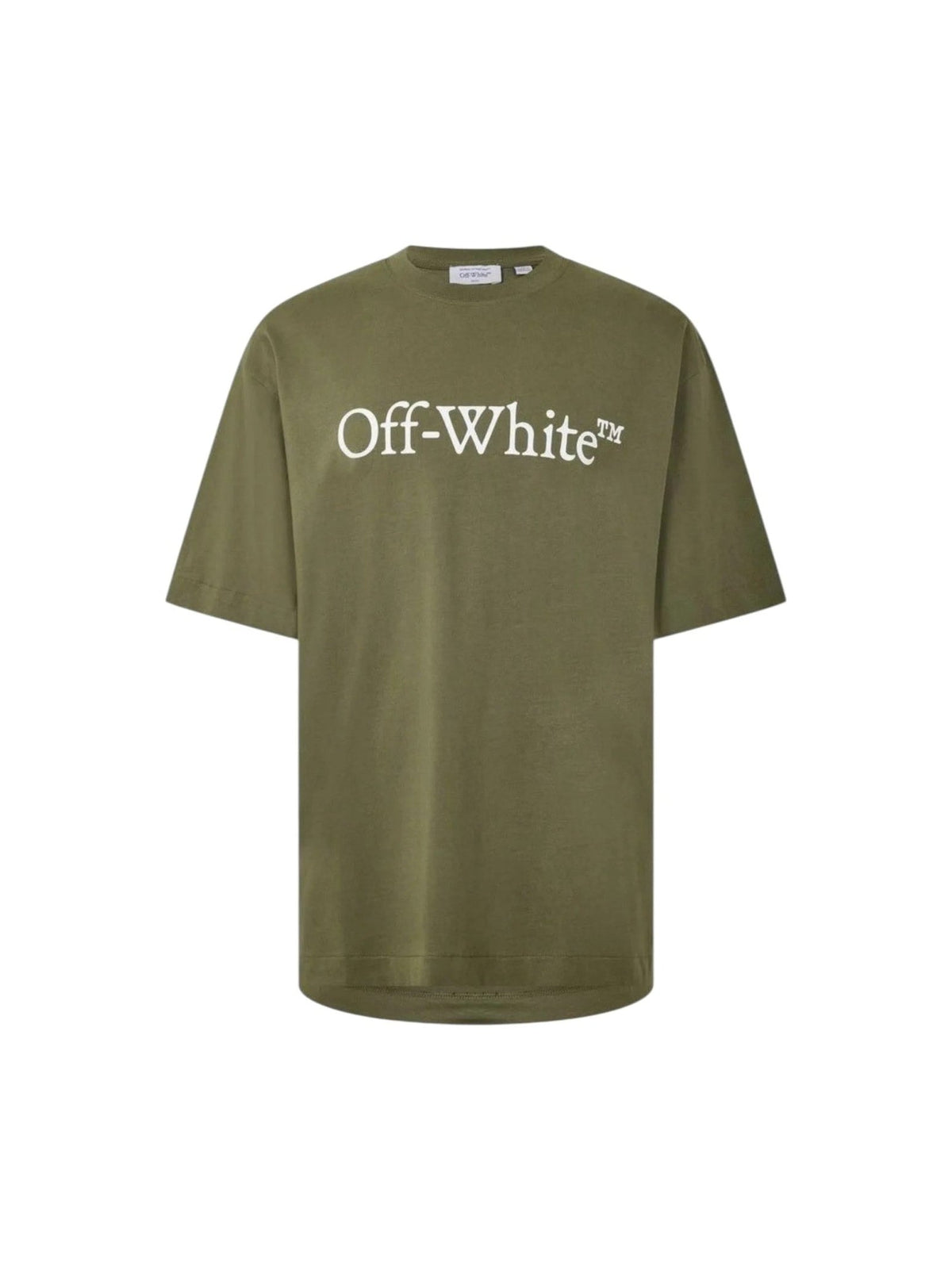 Off-White Big Bookish Logo Print green