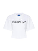 Off-White Big Logo Booksih Crop Tee White Black one-kickz