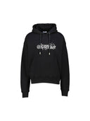 Off-White Bookish Floral Logo Hoodie Black one-kickz