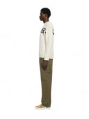 Off-White Bookish Shared Knit Crewneck Cream