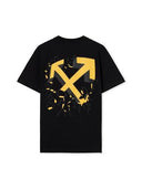 Off White Cartoon Arrow Slim Tee Black one-kickz
