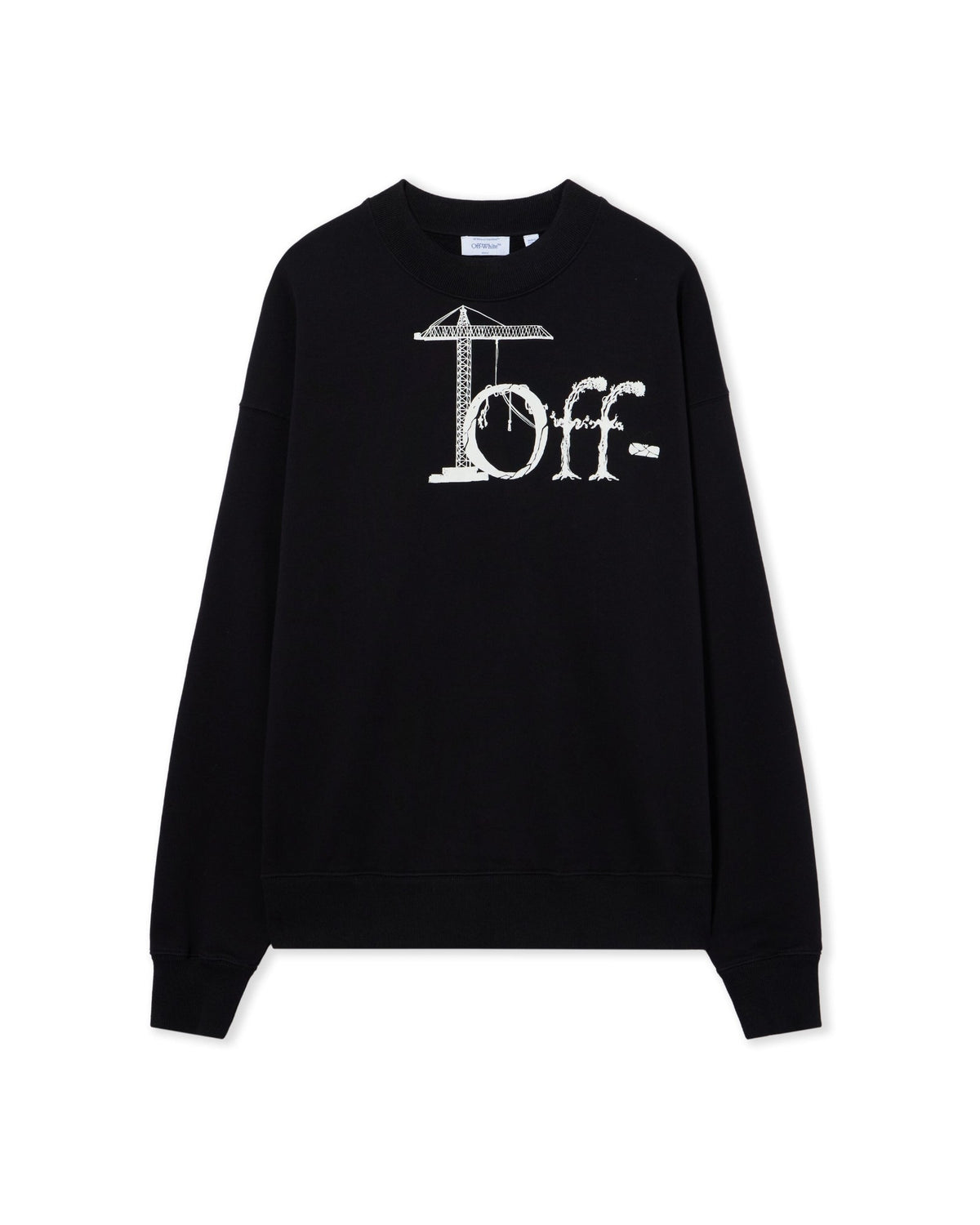 Off-White City Nature Skate Crewneck Sweatshirt Black