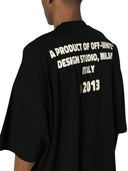 Off-White Crystal Round Logo Over Short-Sleeve Tee 'Black/White' one-kickz