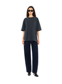 Off-White Cut Here Arrow Skate T-Shirt Fade Out Black Port Royal Mujer