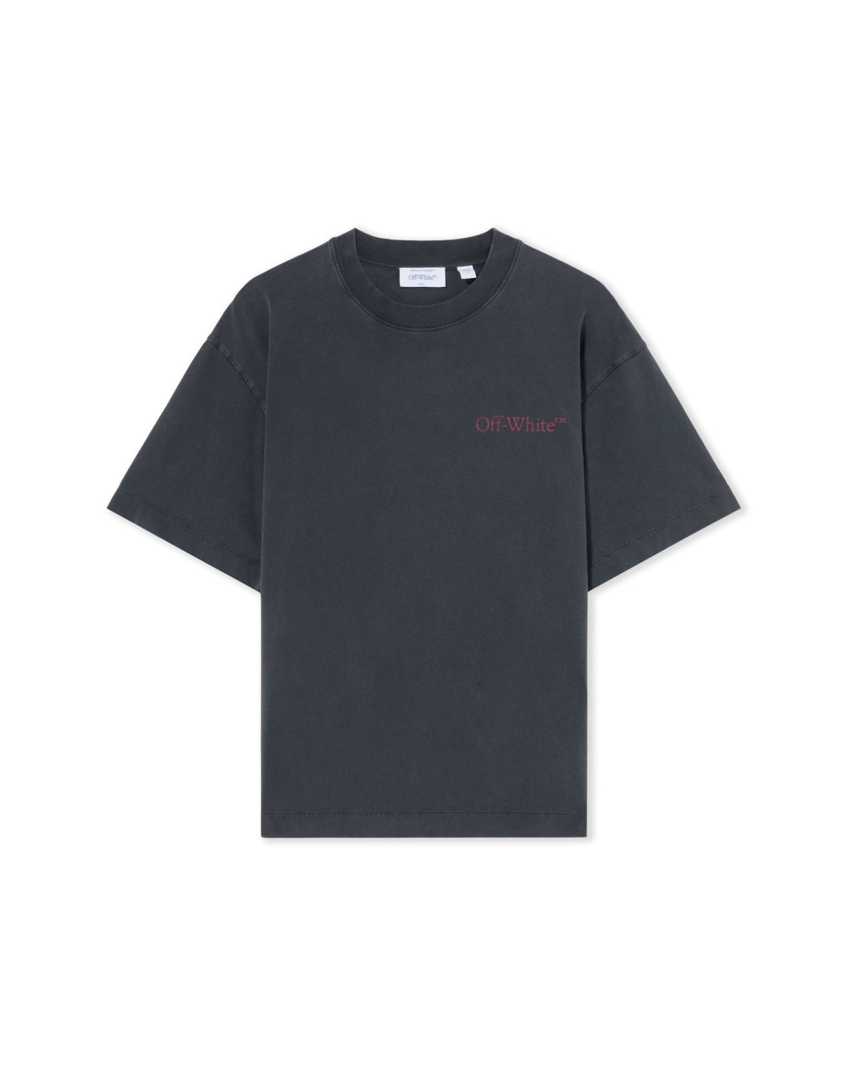 Off-White Cut Here Arrow Skate T-Shirt Fade Out Black Port Royal Women