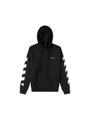 Off-White Diag Helvetica Over Hoodie 'Black/White' one-kickz