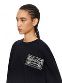 Off-White Embroidered Paisley Logo Long Sleeve T-Shirt Black-Black Women one-kickz