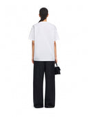 Off-White Embroidered Paisley Logo T-Shirt White-White Mujer