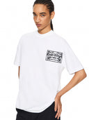 Off-White Embroidered Paisley Logo T-Shirt White-White Mujer