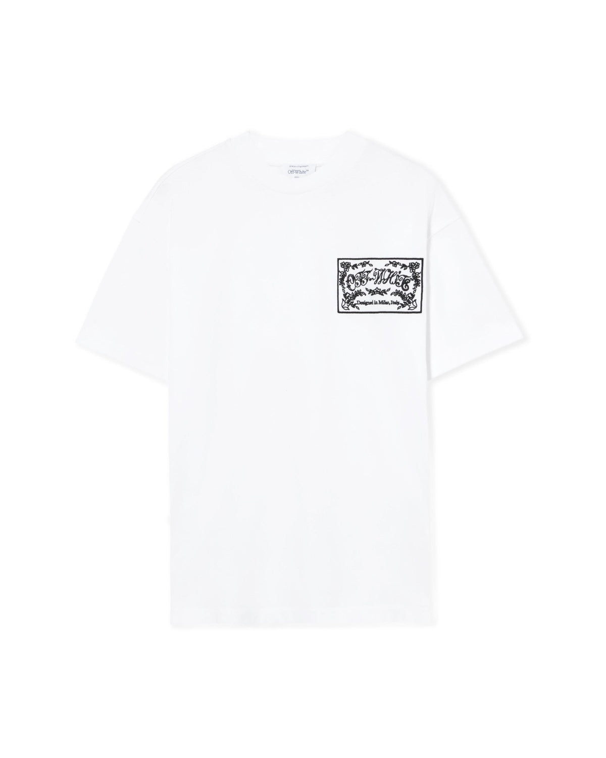 Off-White Embroidered Paisley Logo T-Shirt White-White Women