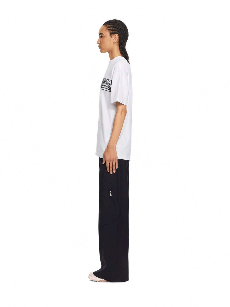 Off-White Embroidered Paisley Logo T-Shirt White-White Women