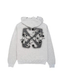 Off-White Floral Arrow Skate Hoodie Grey one-kickz
