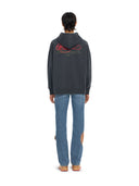 Off-White Flowers Field Skate Hoodie Fade Out Black High Risk Red Women one-kickz