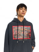Off-White Flowers Field Skate Hoodie Fade Out Black High Risk Red Women one-kickz