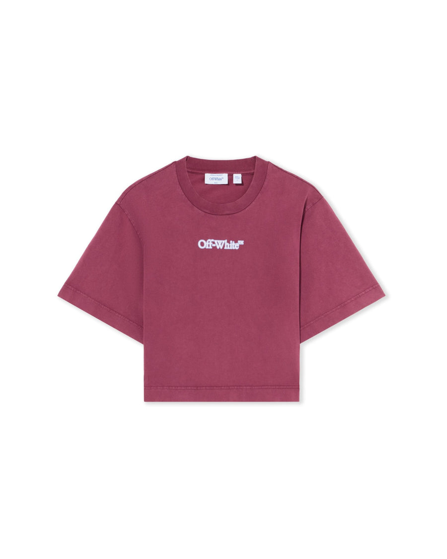 Off-White Hindi Ramage Arrow Crop T-Shirt Fade Out Hawthorn Rose White Women