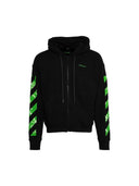 Off-White Moon Cam Arrow Zip Skate Hoodie Black/Green one-kickz