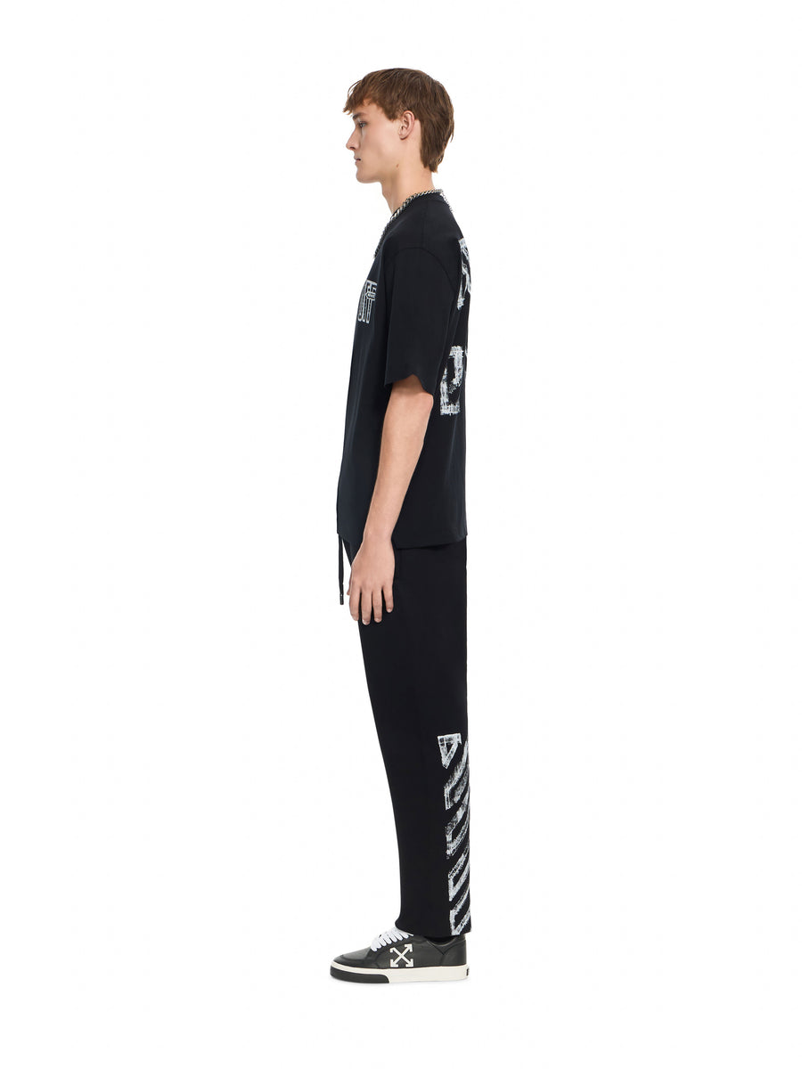 Off-White Motion Arrow Skate T-Shirt Black