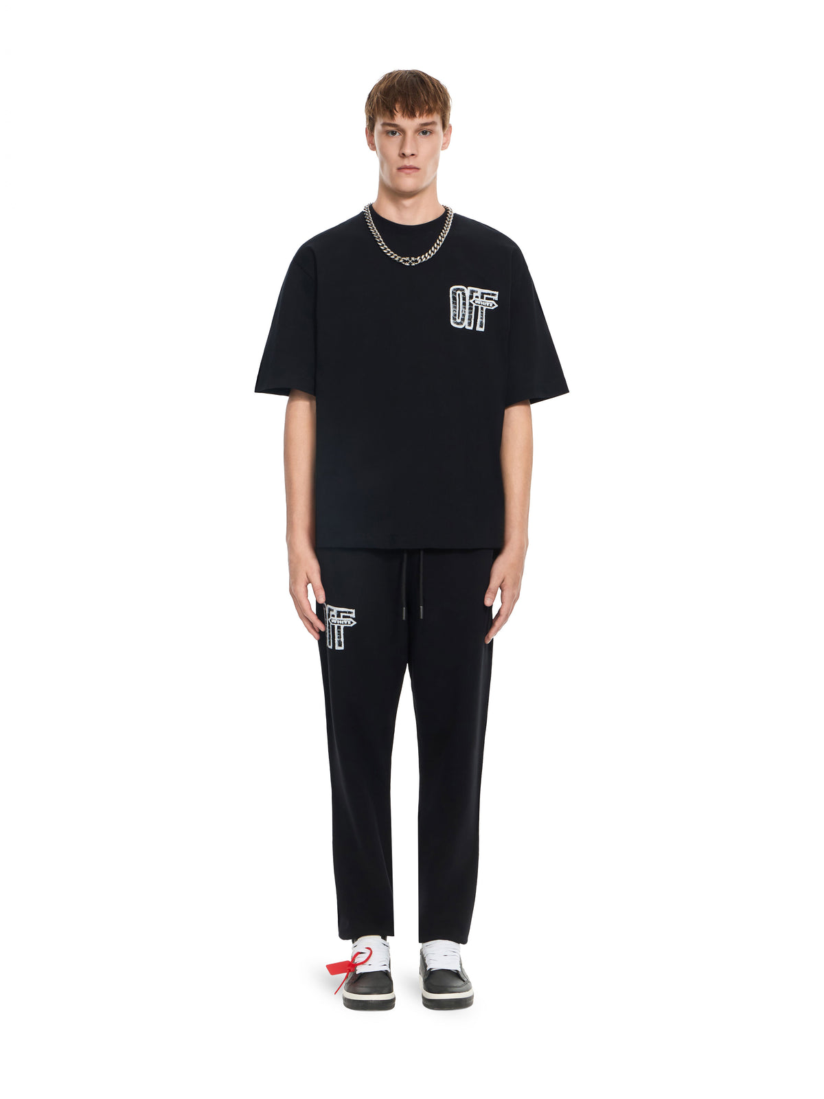 Off-White Motion Arrow Skate T-Shirt Black