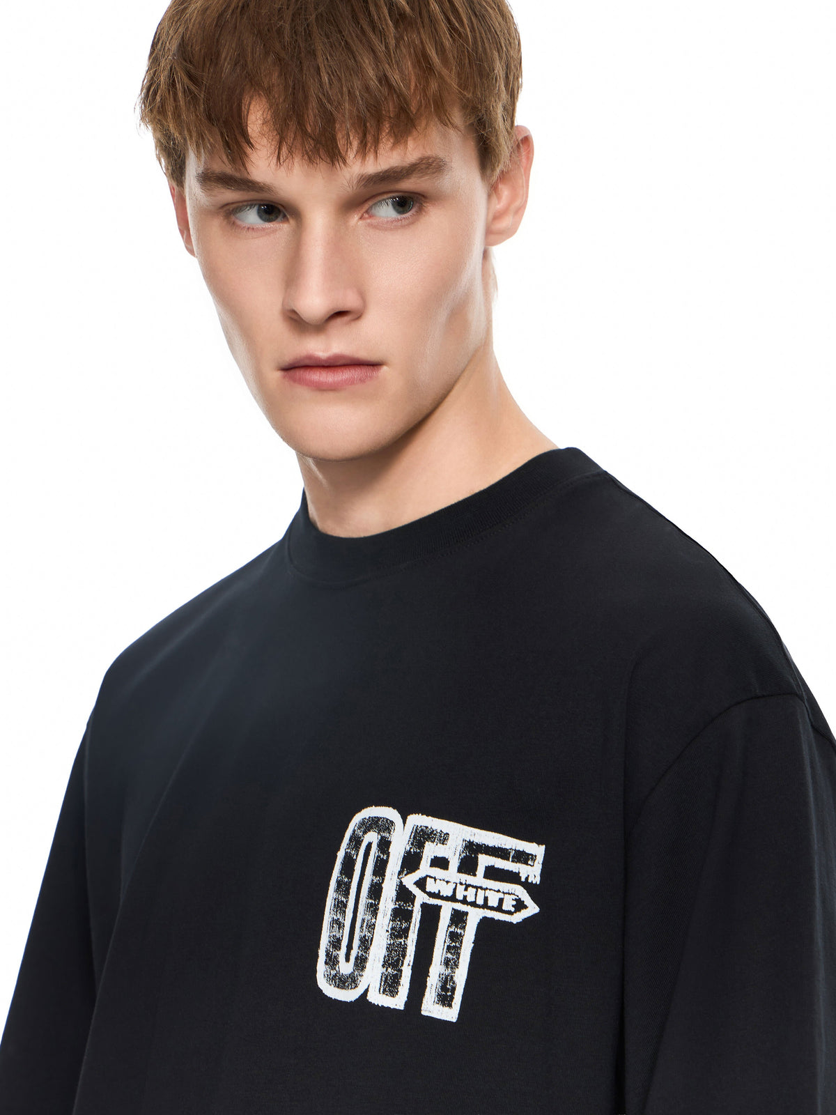 Off-White Motion Arrow Skate T-Shirt Black