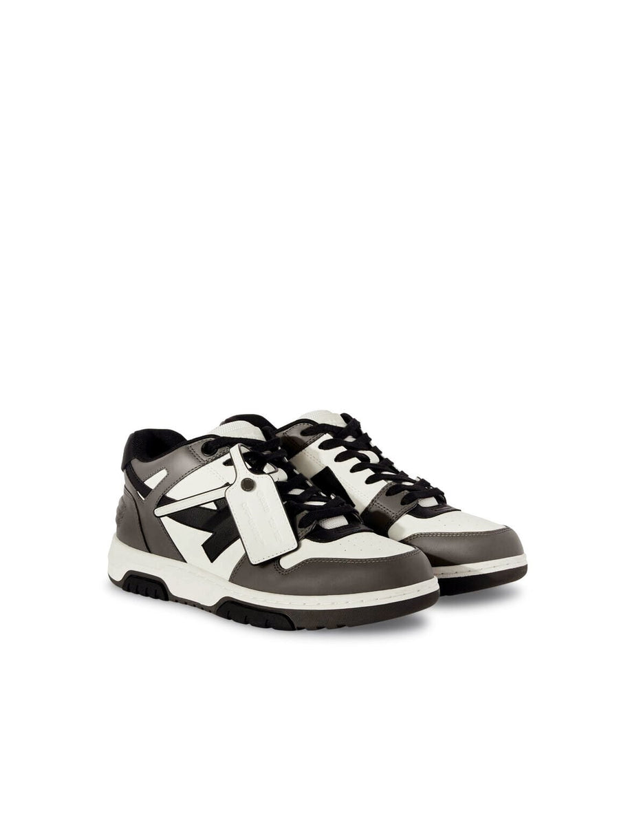 Off-White Out Of Office Calf Leather Dark Grey - Black