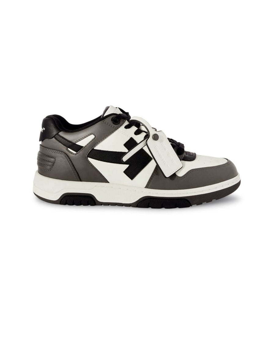 Off-White Out Of Office Calf Leather Dark Grey - Black