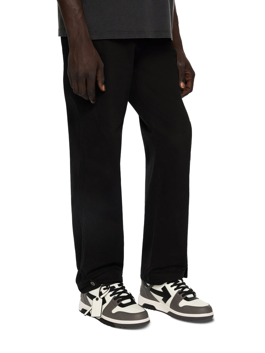 Off-White Out Of Office Calf Leather Dark Grey - Black