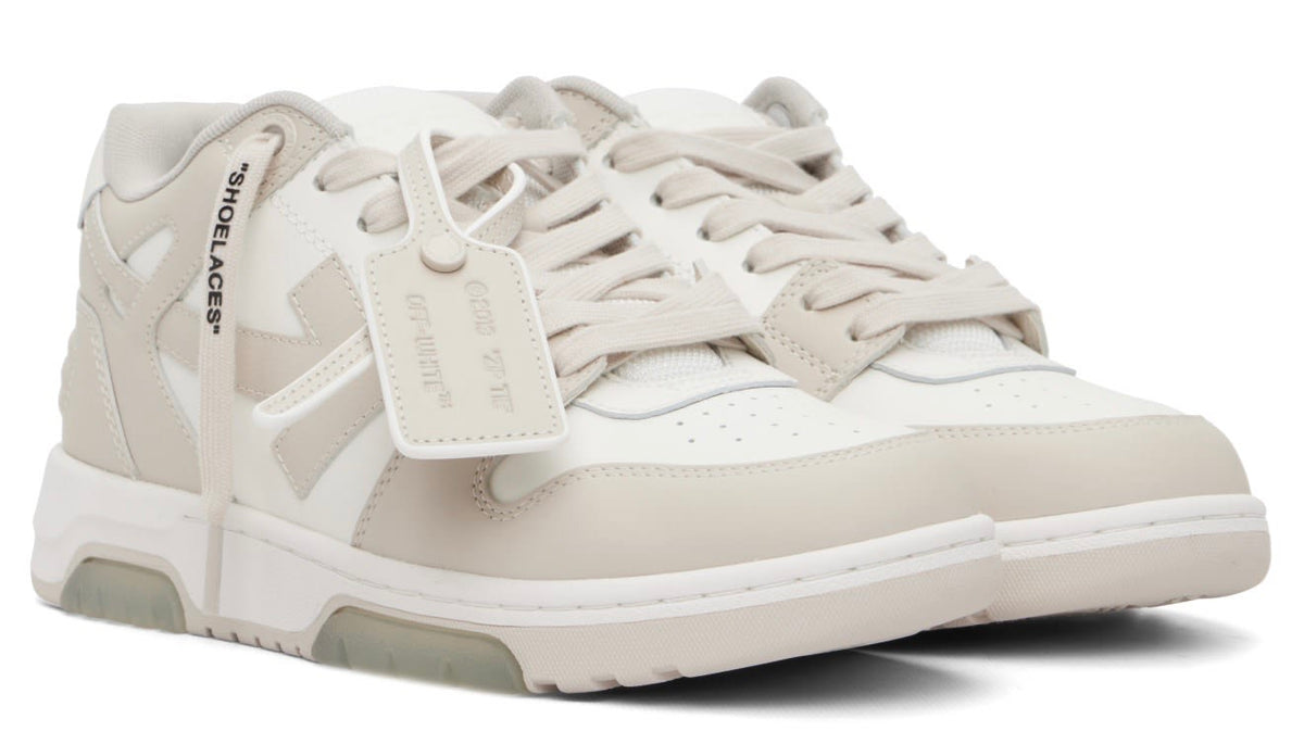Off-White Out Of Office Calf Leather White Beige