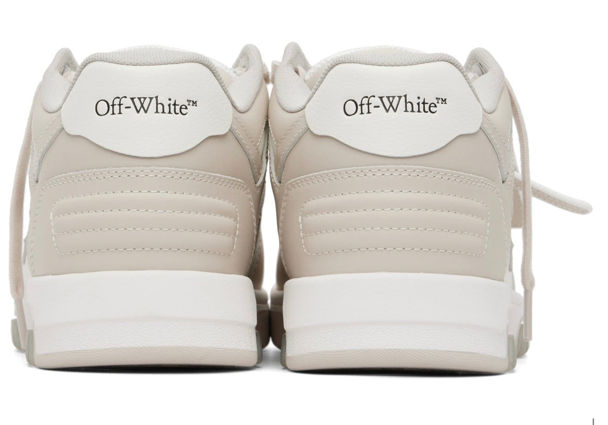 Off-White Out Of Office Calf Leather White Beige