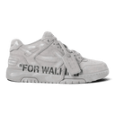 Off White Out Of Office For Walking Suede Sneakers Grey