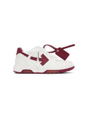Off-White Out Of Office White Burguny Low Tops Sneaker one-kickz